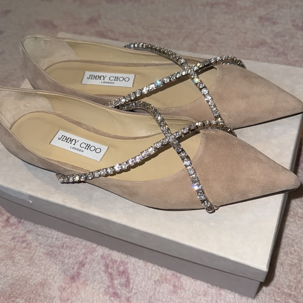 Jimmy Choo suede Genevi Flat - Picture 5 of 7